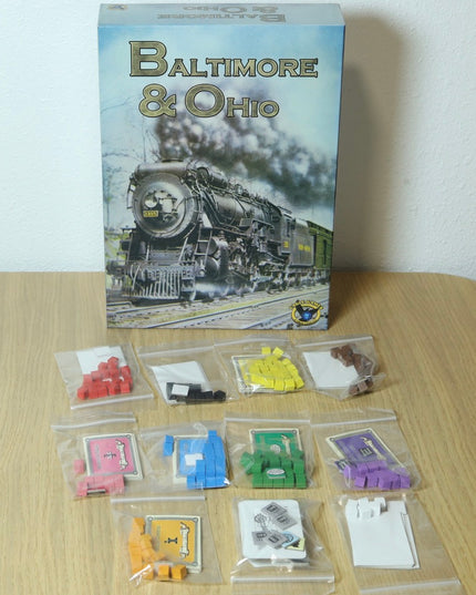Baltimore & Ohio Board Game + Expansion Eagle Games 2009 Open Box New