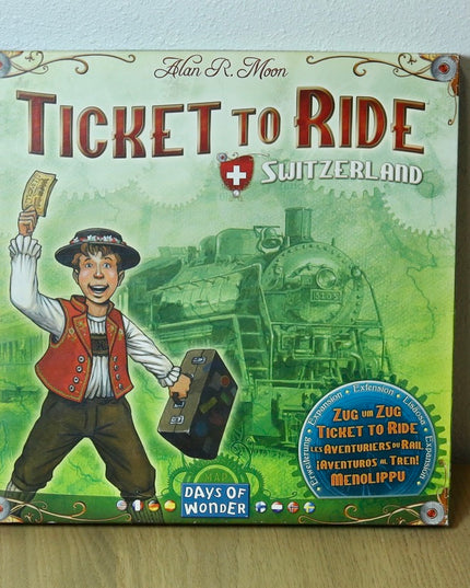 Ticket to Ride: Switzerland Expansion (2011) – Days of Wonder – Complete