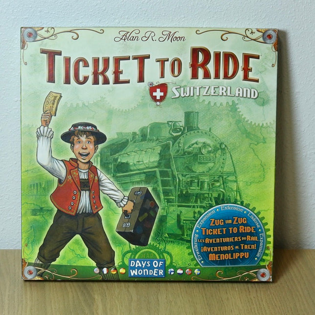 Ticket to Ride: Switzerland Expansion (2011) – Days of Wonder – Complete