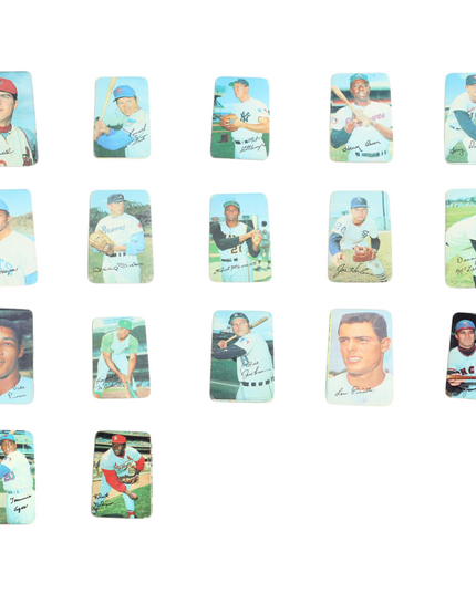1970 Topps Super Baseball Lot (17 Cards), Gibson, Aaron, Clemente, & More