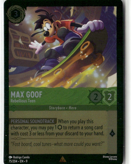 Max Goof - Rebellious Teen #75/204 Fabled Foil Rare | Disney Lorcana