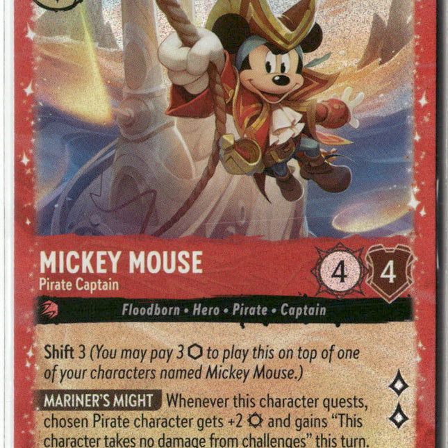 Mickey Mouse - Pirate Captain #18 Disney Lorcana Promo Cards Promo