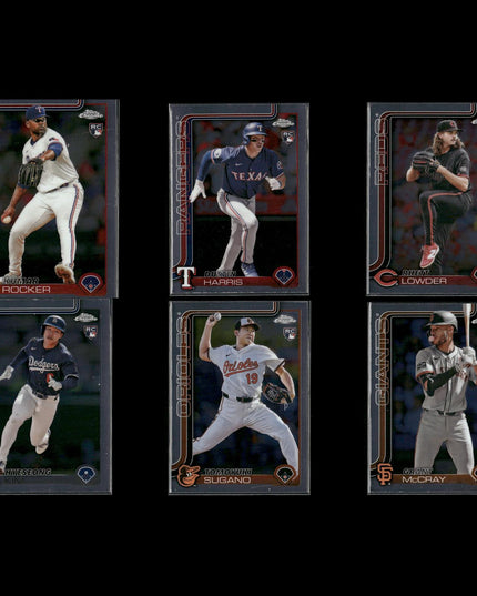 2025 Topps Chrome Rookies Baseball 6-Card Lot Rhett Lowder NM+
