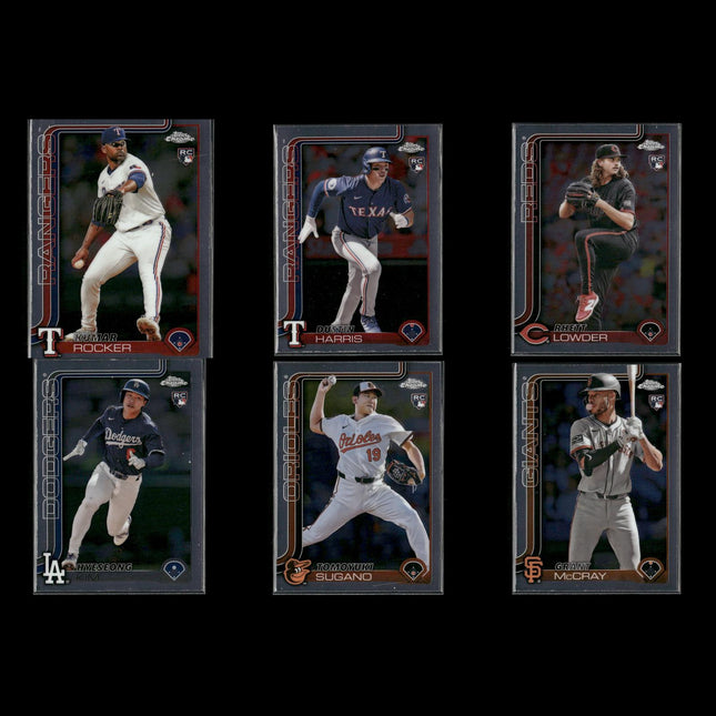 2025 Topps Chrome Rookies Baseball 6-Card Lot Rhett Lowder NM+