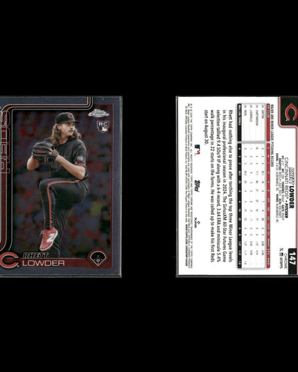 2025 Topps Chrome Rookies Baseball 6-Card Lot Rhett Lowder NM+