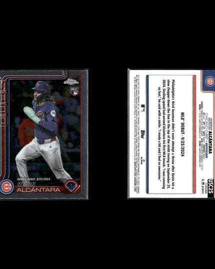 2025 Topps Chrome Update Rookies Baseball 12-Card Lot Kevin Alcantara NM+