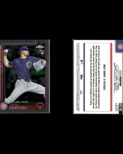2025 Topps Chrome Update Rookies Baseball 12-Card Lot Kevin Alcantara NM+