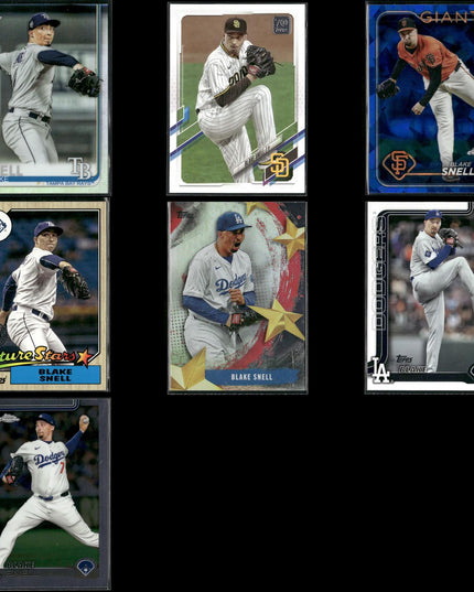 Blake Snell Tampa Bay Rays Baseball 7-Card Lot Topps EX