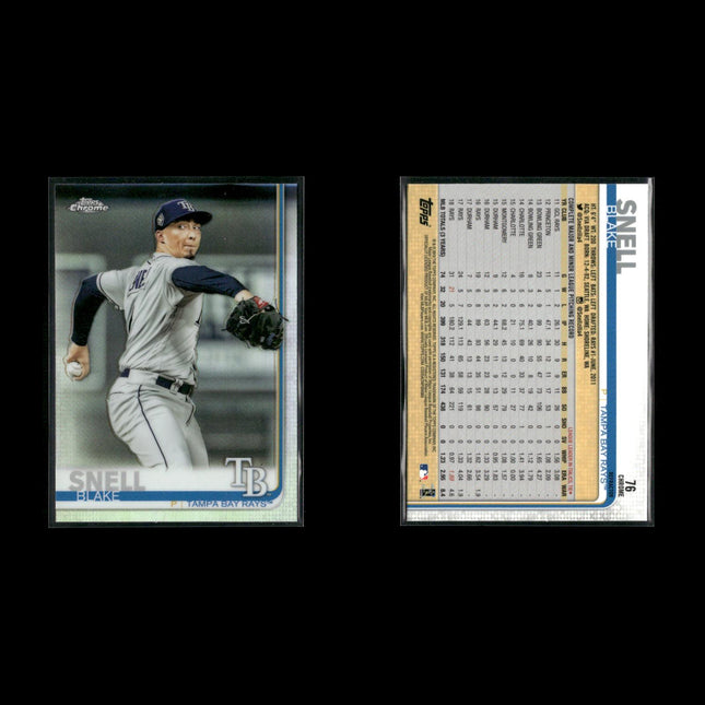 Blake Snell Tampa Bay Rays Baseball 7-Card Lot Topps EX