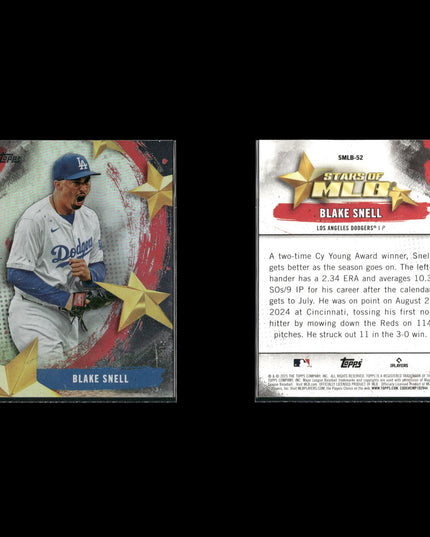 Blake Snell Tampa Bay Rays Baseball 7-Card Lot Topps EX