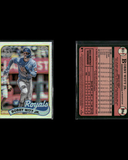 Bobby Witt Jr. Kansas City Royals Baseball 8-Card Lot Topps EX