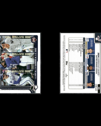 Bobby Witt Jr. Kansas City Royals Baseball 8-Card Lot Topps EX