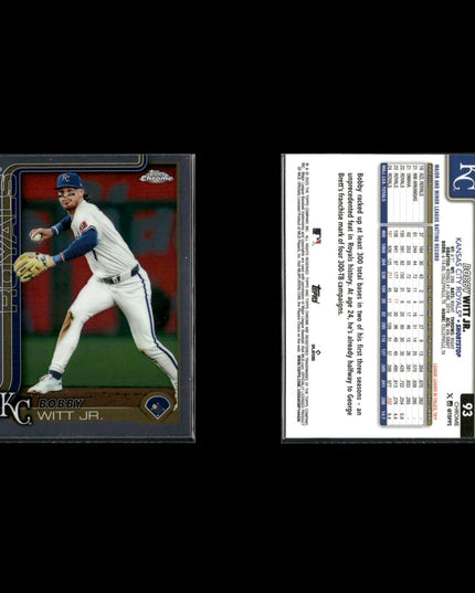 Bobby Witt Jr. Kansas City Royals Baseball 8-Card Lot Topps EX