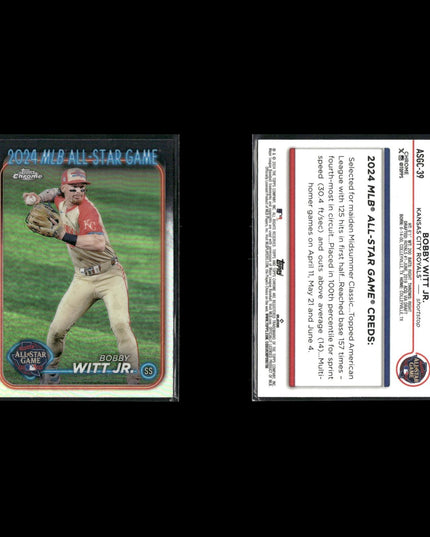 Bobby Witt Jr. Kansas City Royals Baseball 8-Card Lot Topps EX