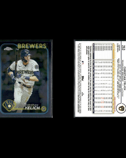 Christian Yelich Milwaukee Brewers Baseball 6-Card Lot Topps EX