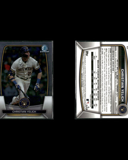 Christian Yelich Milwaukee Brewers Baseball 6-Card Lot Topps EX