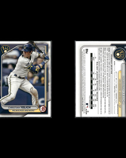 Christian Yelich Milwaukee Brewers Baseball 6-Card Lot Topps EX