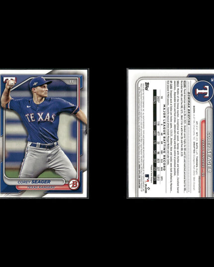 Corey Seager Los Angeles Dodgers Baseball 9-Card Lot Topps EX