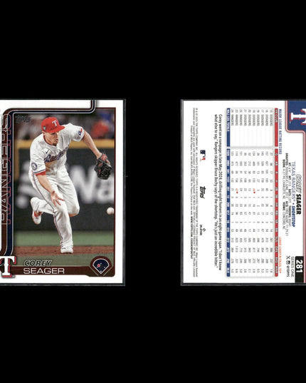 Corey Seager Los Angeles Dodgers Baseball 9-Card Lot Topps EX