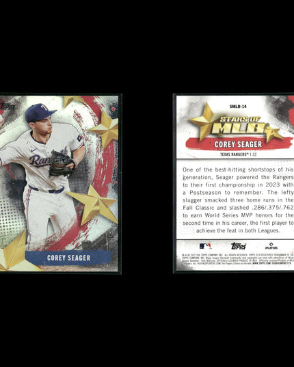 Corey Seager Los Angeles Dodgers Baseball 9-Card Lot Topps EX