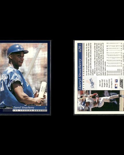 Darryl Strawberry New York Mets Baseball 11-Card Lot Topps EX