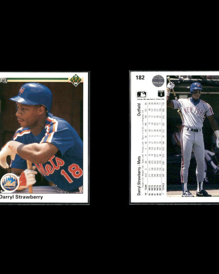 Darryl Strawberry New York Mets Baseball 11-Card Lot Topps EX