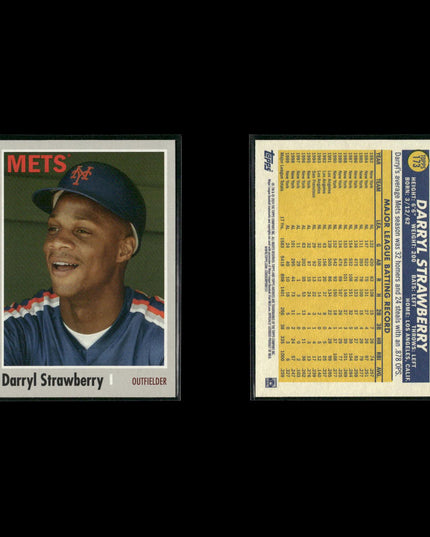 Darryl Strawberry New York Mets Baseball 11-Card Lot Topps EX