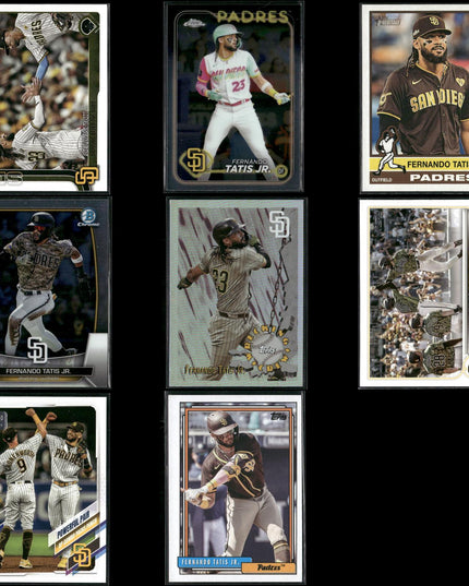 Fernando Tatis San Diego Padres Baseball 8-Card Lot Topps EX