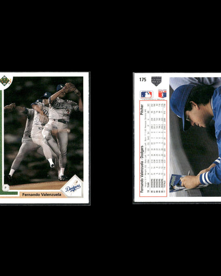 Fernando Valenzuela Los Angeles Dodgers Baseball 8-Card Lot Topps EX