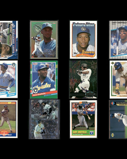 Gary Sheffield New York Yankees Baseball 12-Card Lot Topps EX