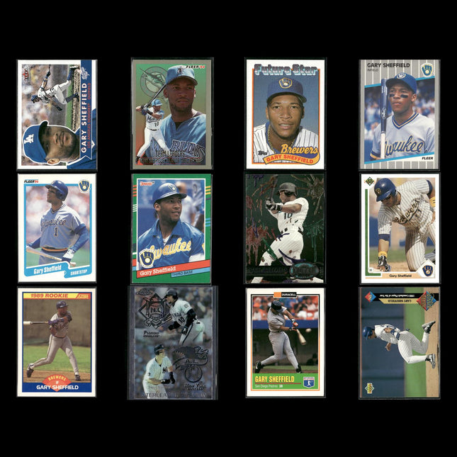 Gary Sheffield New York Yankees Baseball 12-Card Lot Topps EX