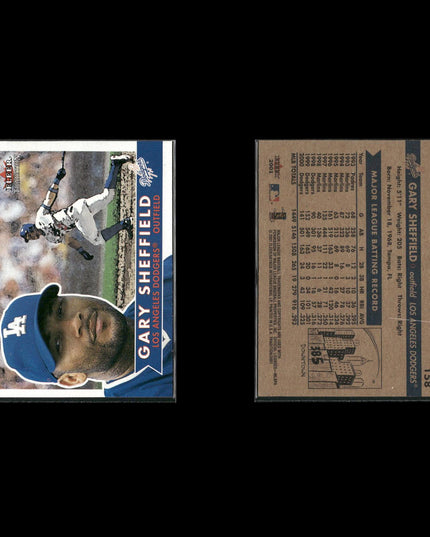 Gary Sheffield New York Yankees Baseball 12-Card Lot Topps EX