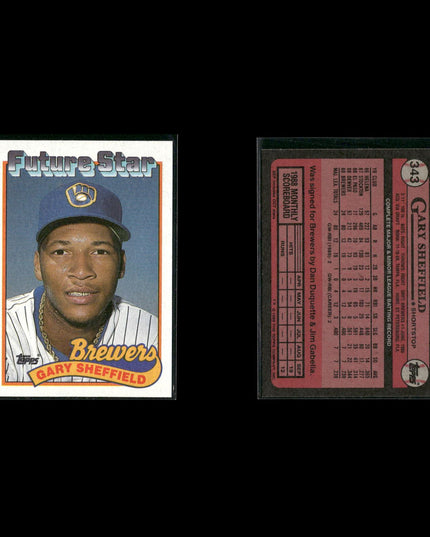 Gary Sheffield New York Yankees Baseball 12-Card Lot Topps EX