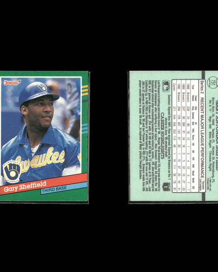 Gary Sheffield New York Yankees Baseball 12-Card Lot Topps EX