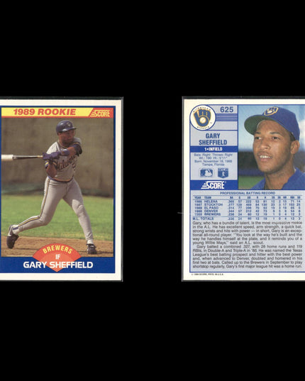 Gary Sheffield New York Yankees Baseball 12-Card Lot Topps EX