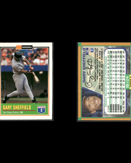 Gary Sheffield New York Yankees Baseball 12-Card Lot Topps EX
