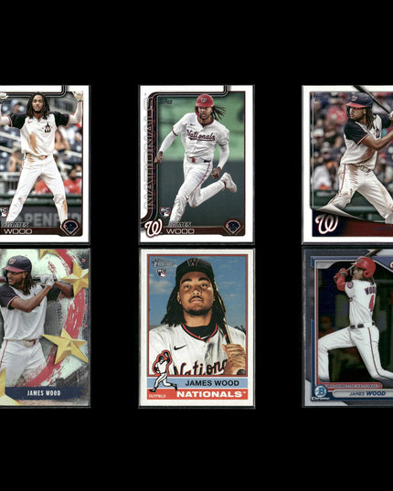 James Wood Washington Nationals Baseball 6-Card Lot Topps EX