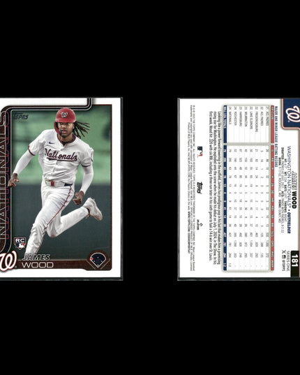 James Wood Washington Nationals Baseball 6-Card Lot Topps EX