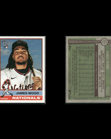 James Wood Washington Nationals Baseball 6-Card Lot Topps EX