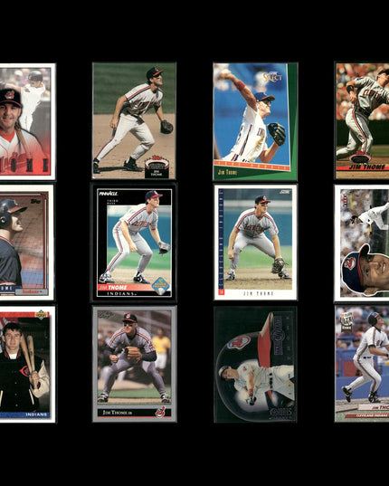 Jim Thome Cleveland Indians Baseball 12-Card Lot Topps EX
