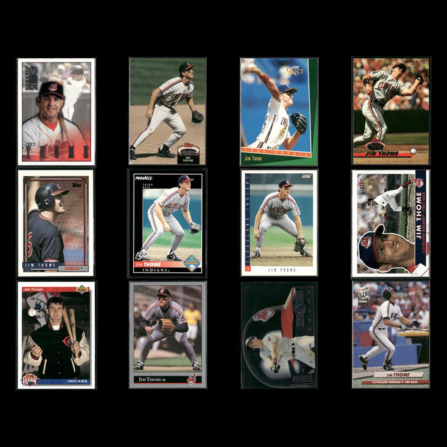 Jim Thome Cleveland Indians Baseball 12-Card Lot Topps EX