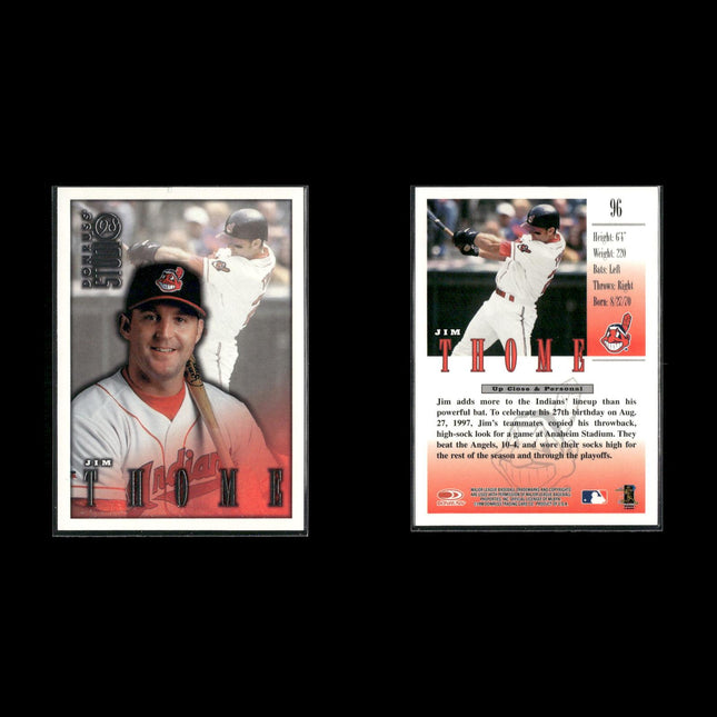 Jim Thome Cleveland Indians Baseball 12-Card Lot Topps EX