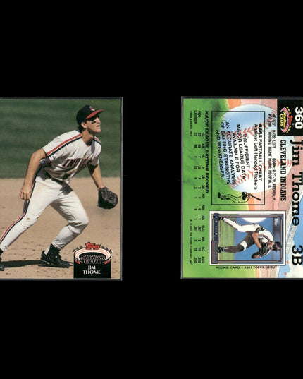 Jim Thome Cleveland Indians Baseball 12-Card Lot Topps EX