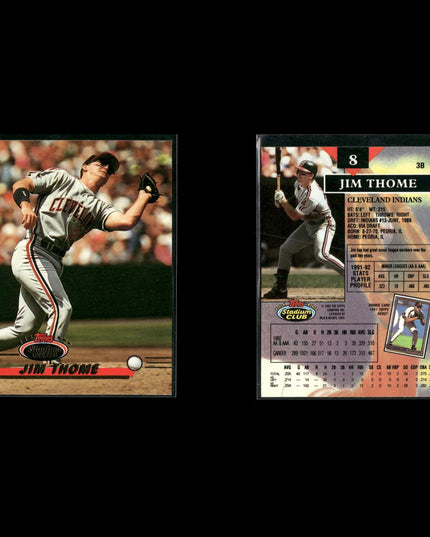 Jim Thome Cleveland Indians Baseball 12-Card Lot Topps EX
