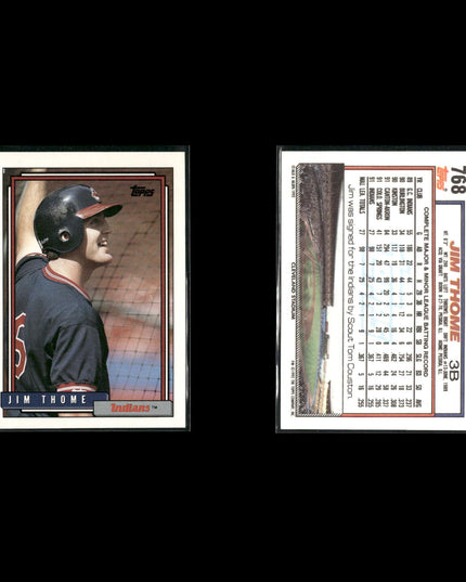 Jim Thome Cleveland Indians Baseball 12-Card Lot Topps EX