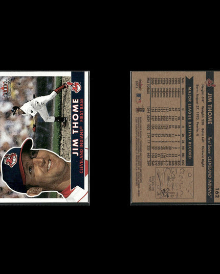 Jim Thome Cleveland Indians Baseball 12-Card Lot Topps EX