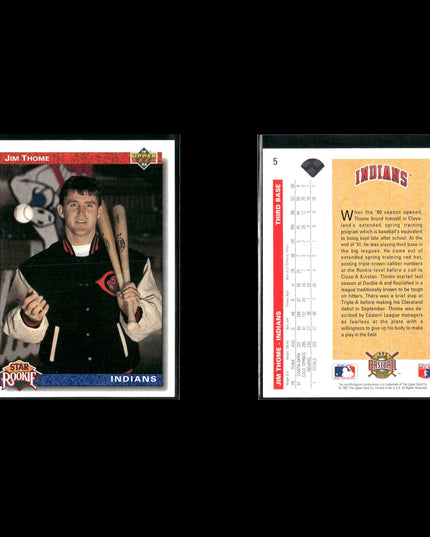 Jim Thome Cleveland Indians Baseball 12-Card Lot Topps EX