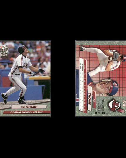 Jim Thome Cleveland Indians Baseball 12-Card Lot Topps EX
