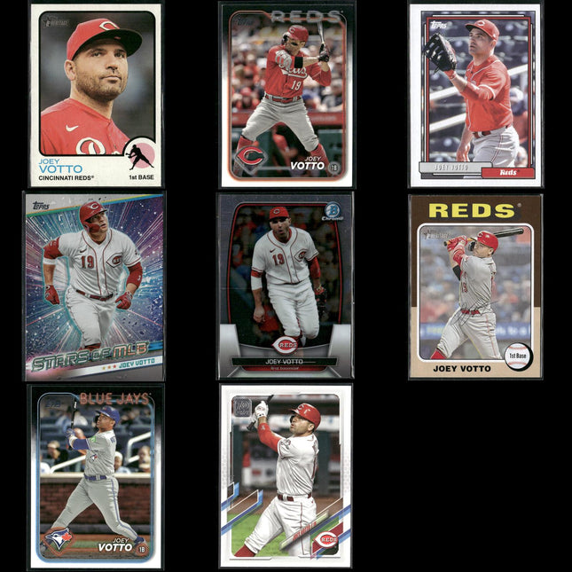 Joey Votto Cincinnati Reds Baseball 8-Card Lot Topps EX