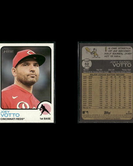 Joey Votto Cincinnati Reds Baseball 8-Card Lot Topps EX